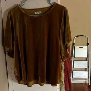 Madewell Velvet Crop Top
